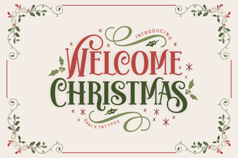 Festive Welcome Christmas Fonts for Holiday Designs