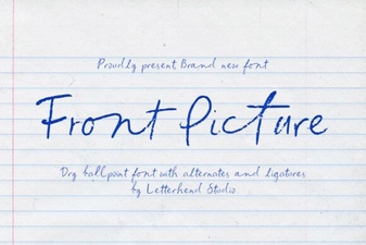 Front Picture Font – Elegant Script Font for Creative Designs