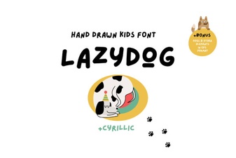 Lazydog Font: a Playful Typeface for Creative Design Projects