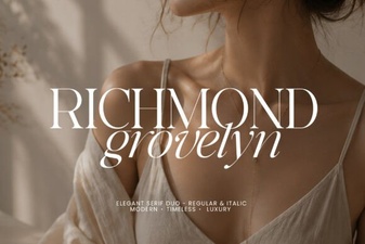 Richmond Grovelyn Font: Elegant Type for Creative Projects
